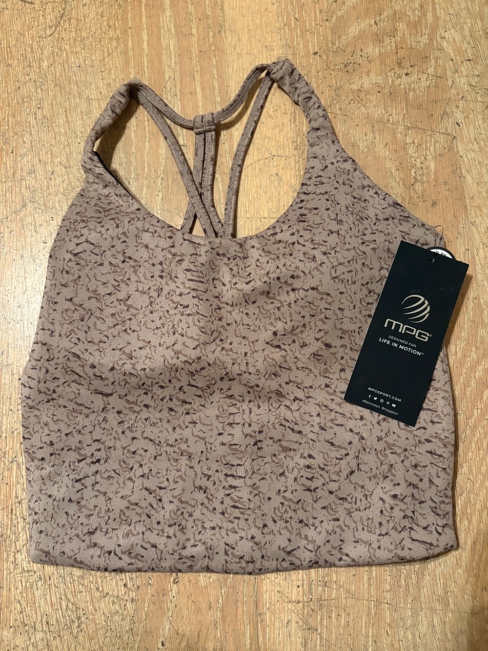 BNWT MPG strappy sports bra XS